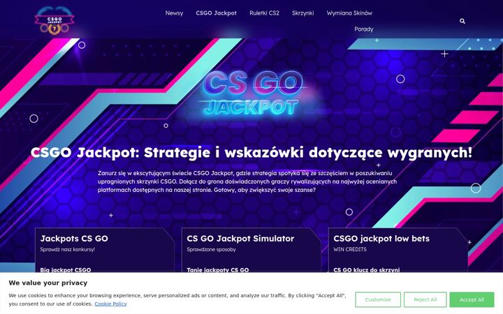 Screenshot di csgojackpot.pl