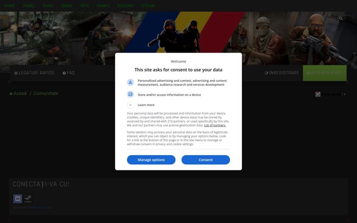 Screenshot of csgoromania.ro