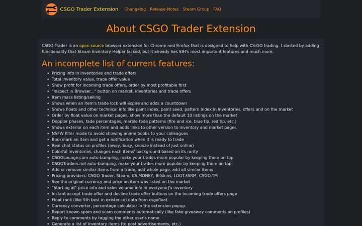 Screenshot of csgotrader.app