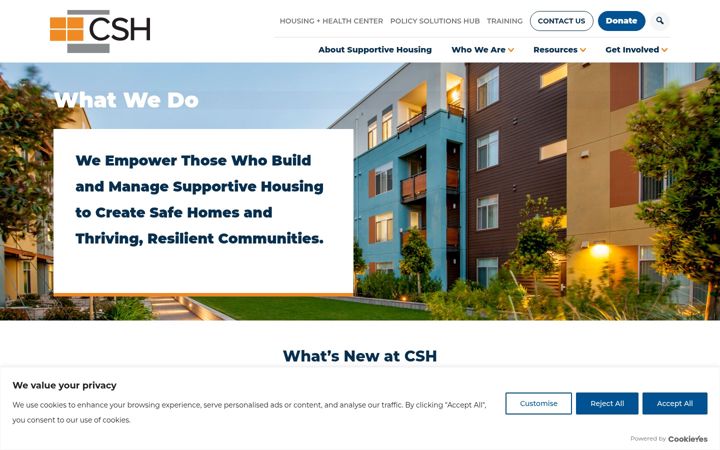 Screenshot of csh.org