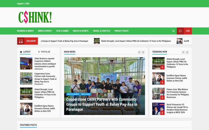 Screenshot of cshink.com