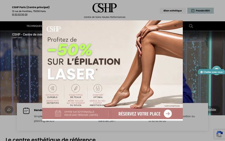 Capture d'écran de cshp.fr