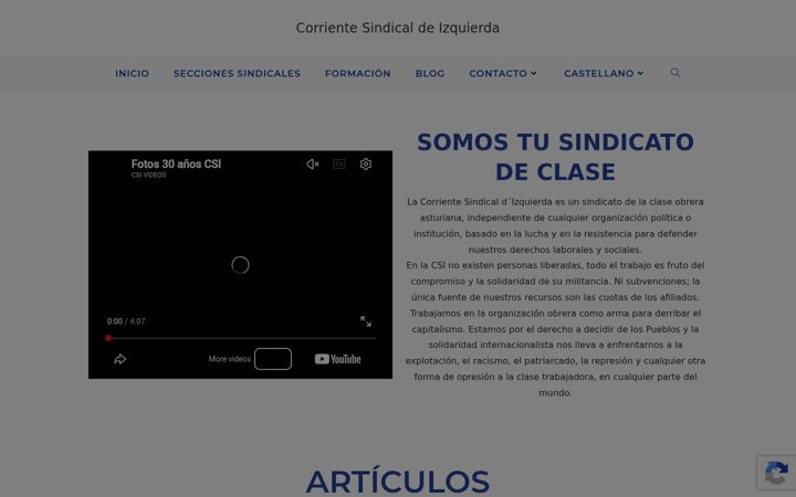 Screenshot of csi-asturies.org