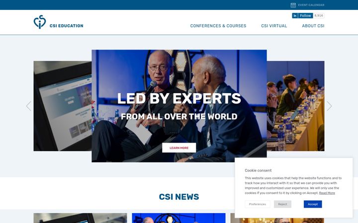 Screenshot of csi-congress.org