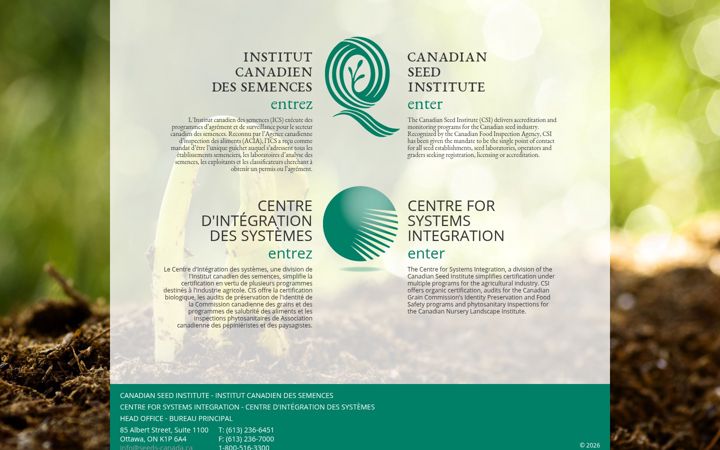 Snimka zaslona za csi-ics.com