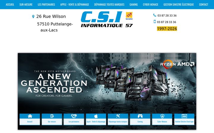Captură de ecran a csi57.fr