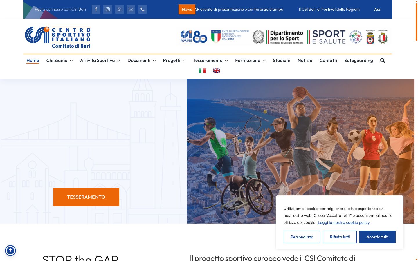 Capture d'écran de la bannière de consentement affichée avant toute interaction