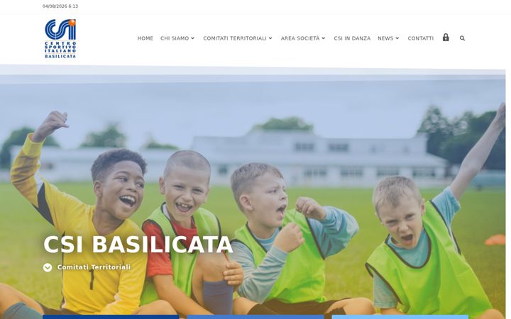 Screenshot of csibasilicata.org