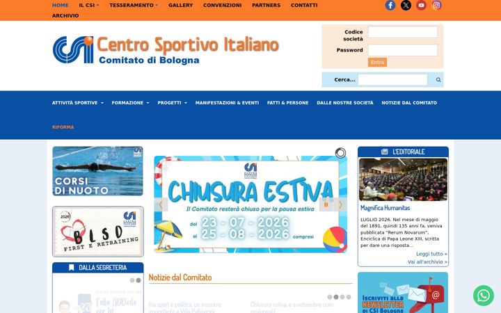 Screenshot of csibologna.it