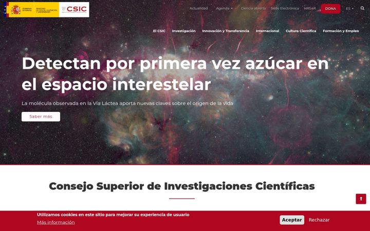Zrzut ekranu csic.es