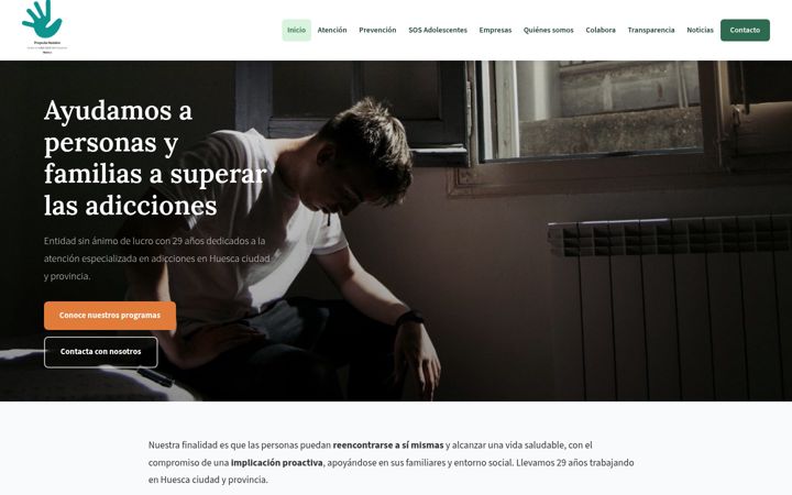 Screenshot of csihuesca.org