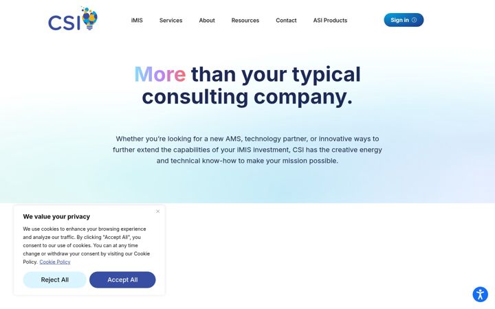 Screenshot of csiinc.com