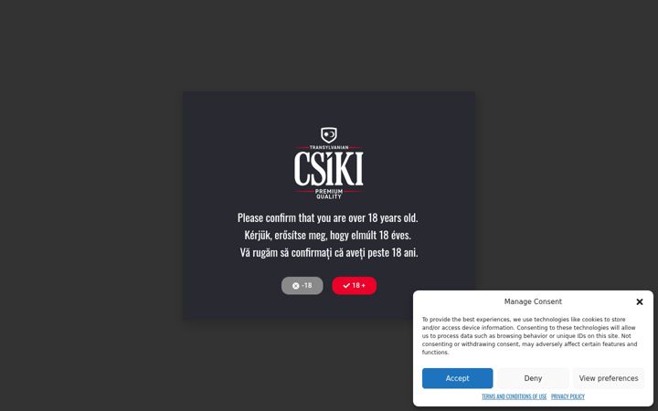 Screenshot ta' csikisor.hu
