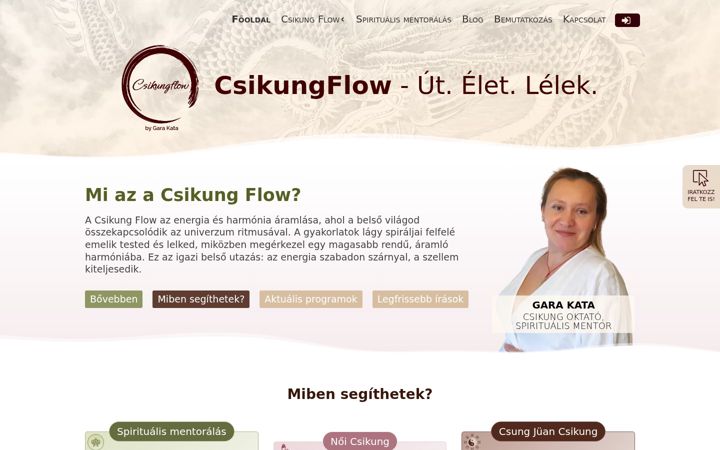 Screenshot ta' csikung-flow.hu