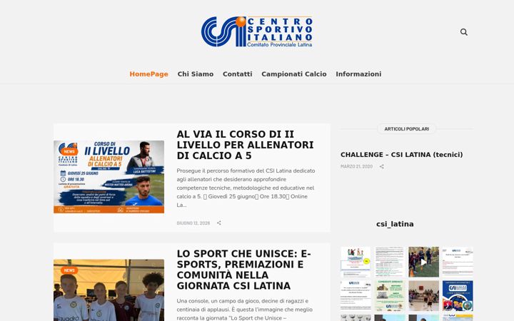 Screenshot of csilatina.it