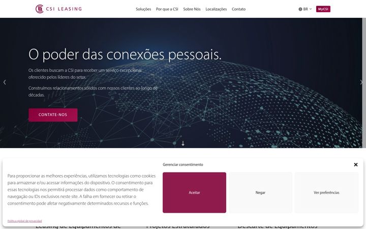 Snímek obrazovky csileasing.com.br