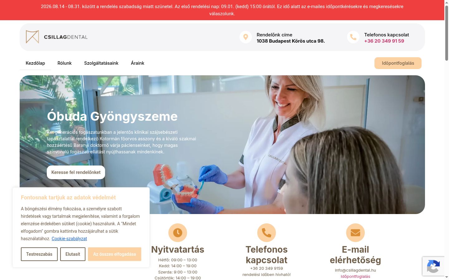 Screenshot tal-banner tal-kunsens muri qabel kwalunkwe interazzjoni