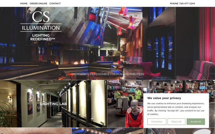Screenshot of csillumination.com