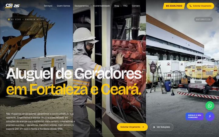 Screenshot of csilocacoes.com.br