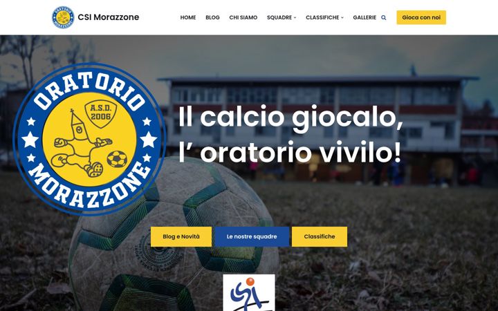 Screenshot of csimorazzone.it