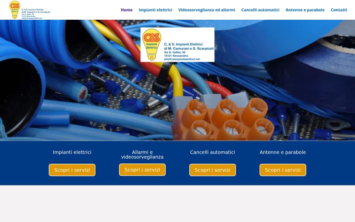 Screenshot of csimpiantielettrici.it