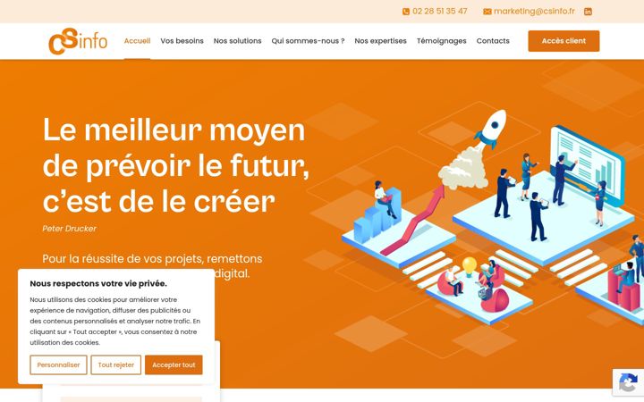 Captură de ecran a csinfo.fr