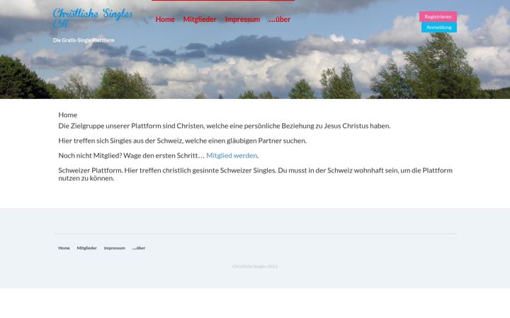 Screenshot of csingles.ch
