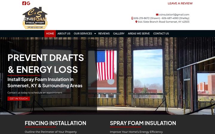 Screenshot of csinsulationllc.com