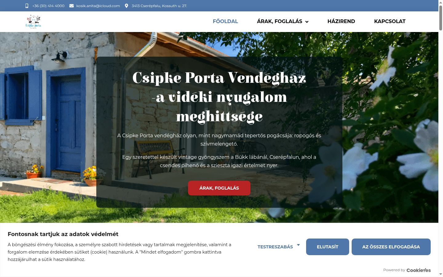 Screenshot tal-banner tal-kunsens muri qabel kwalunkwe interazzjoni
