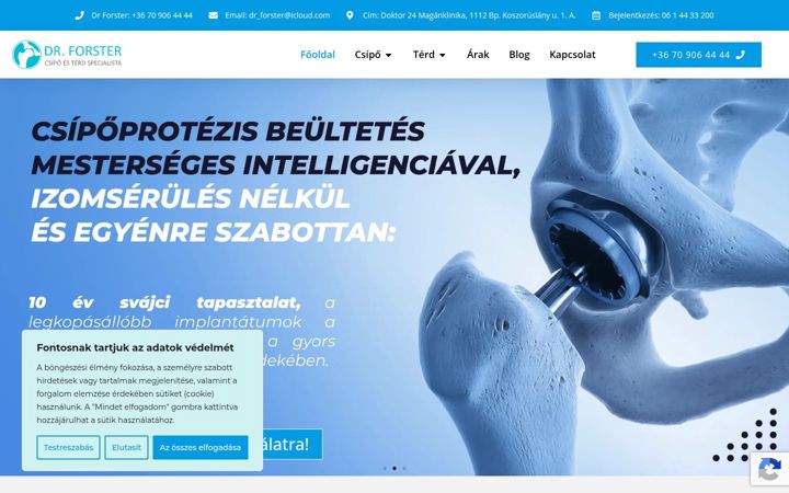 Snímek obrazovky csipoterdcentrum.hu