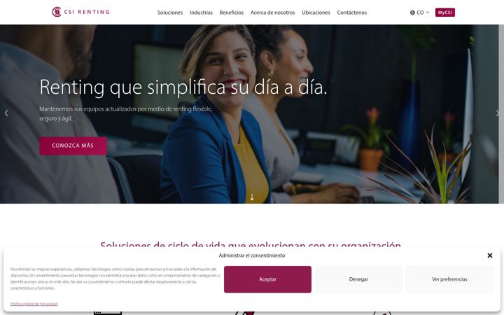 Screenshot του csirenting.co