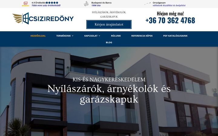 Screenshot of csiziredony.hu