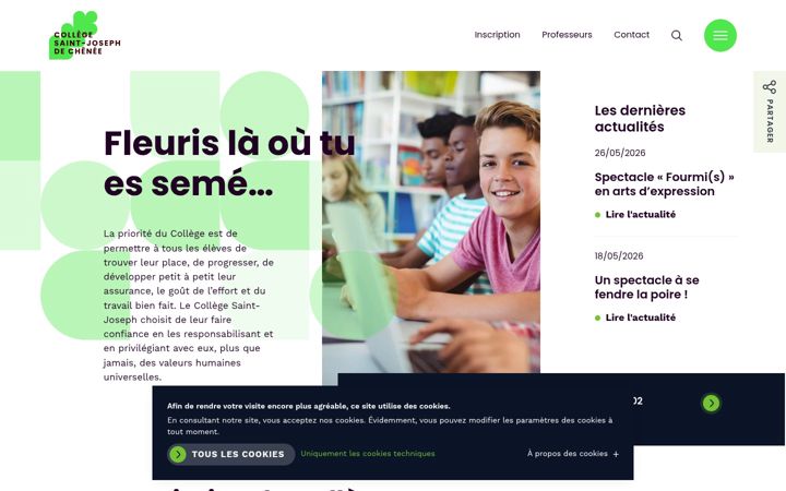 Screenshot of csj-chenee.be