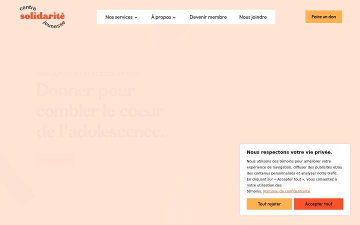 Screenshot of csjeunesse.org