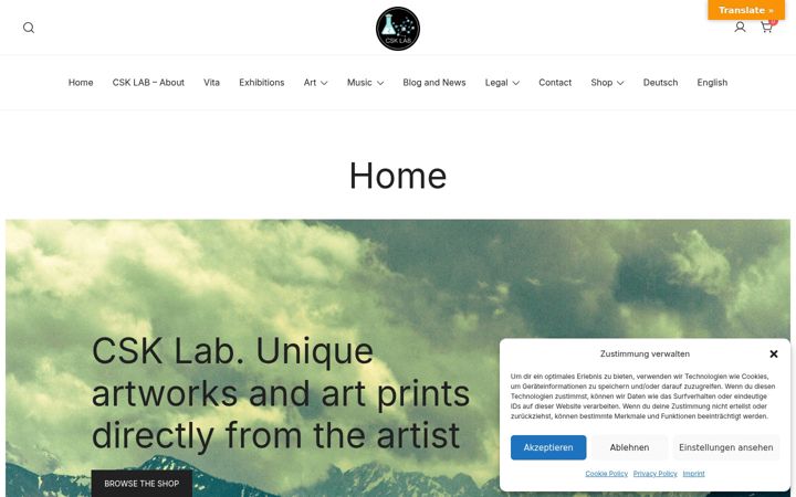 Screenshot of csklab.net