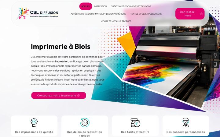 Screenshot of csl-diffusion.fr