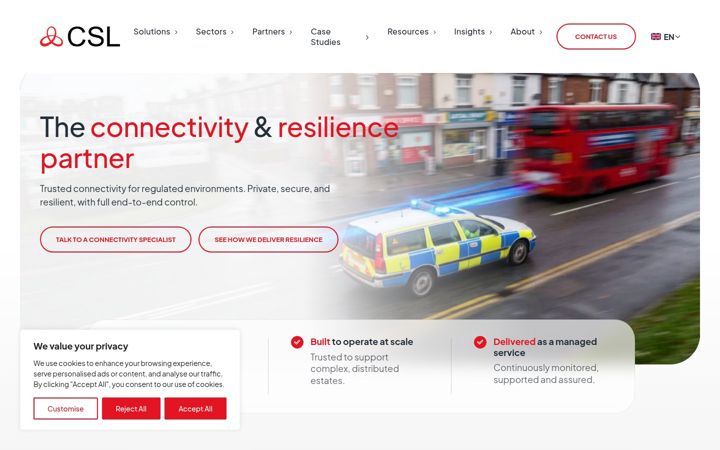 Screenshot of csl-group.com