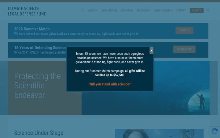 Screenshot of csldf.org