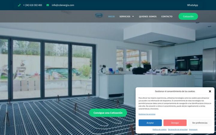 Screenshot of cslenergia.com