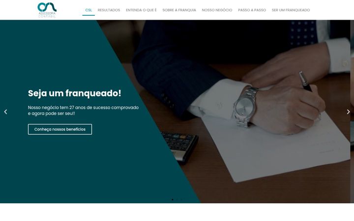 Screenshot di cslfranquiacontabil.com.br
