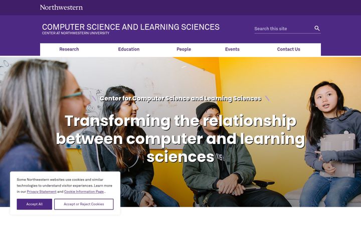 Screenshot of cslscenter.northwestern.edu