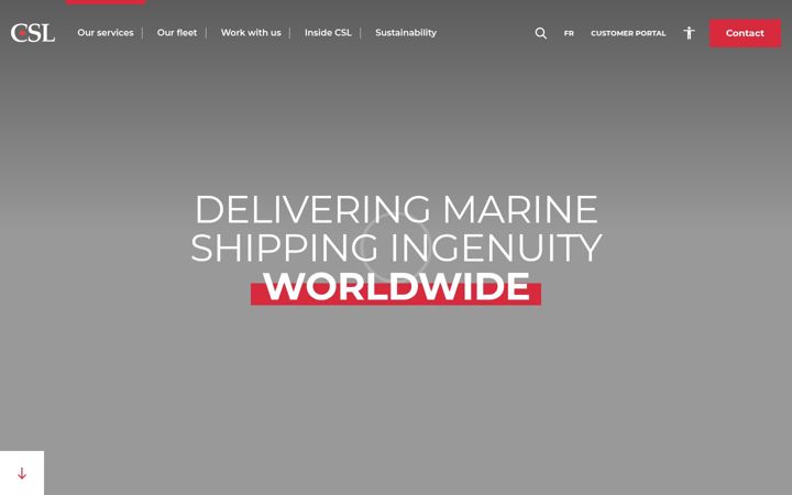 Screenshot of cslships.com