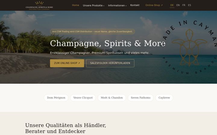 Screenshot of csm-distribution.de