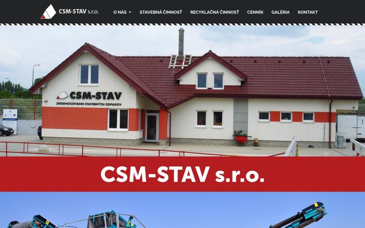 Screenshot of csm-stav.sk