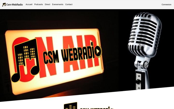 Captură de ecran a csm-webradio.fr