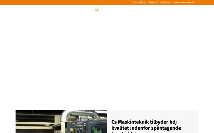 Screenshot of csmaskinteknik.dk