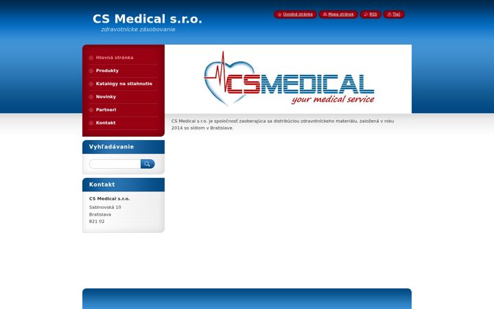 Screenshot of csmedical.sk
