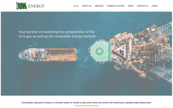 Screenshot of csmenergy.com