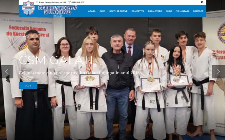Screenshot of csmgalati.ro