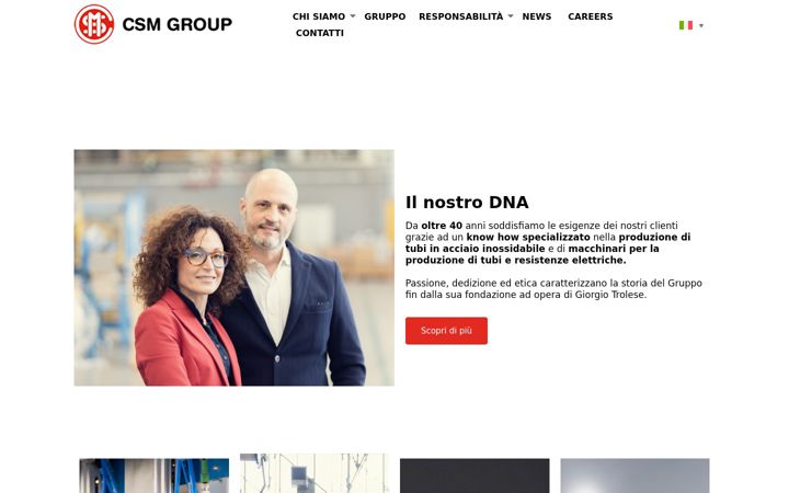Képernyőkép: csmgroup.it